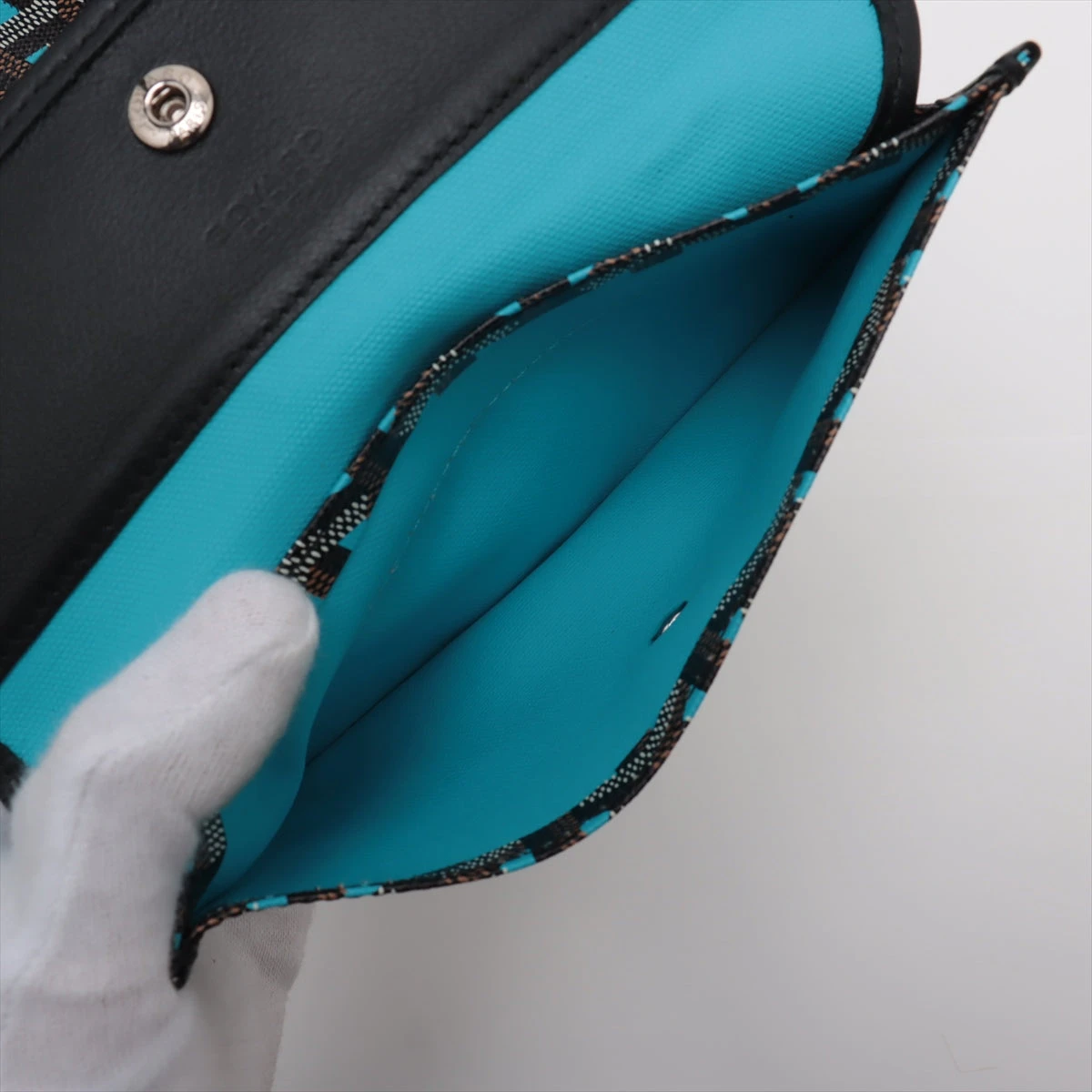 サンルイ PM PVC レザー ブラック GOYARD ゴヤール サンルイ PM トートバッグ PVC レザー ブラック系