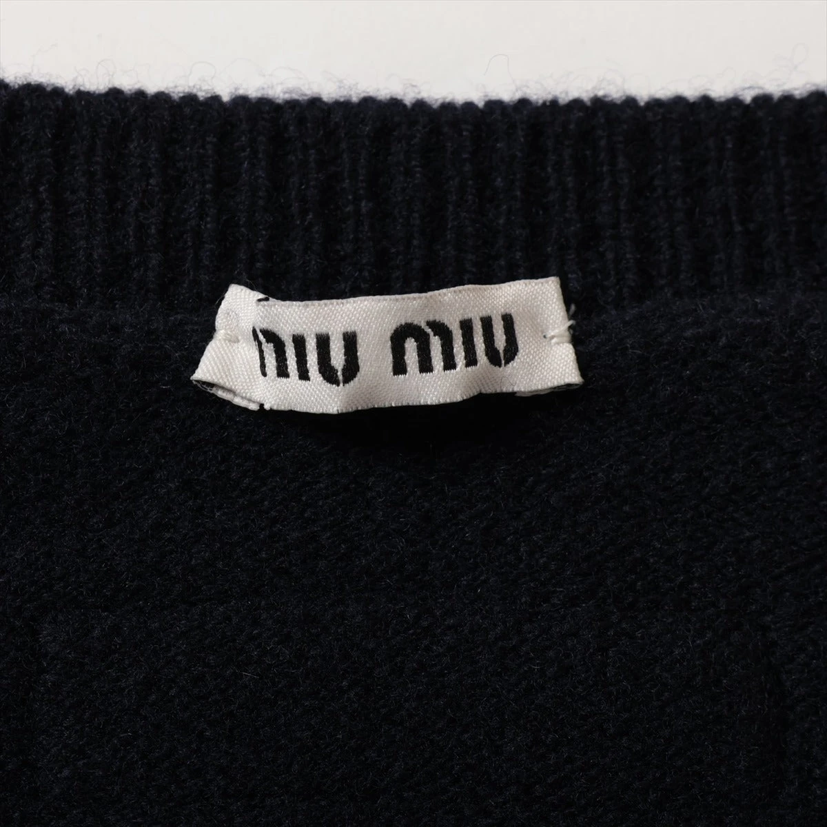 miumiu 22年 カシミヤ クルーネック ニット 38サイズ