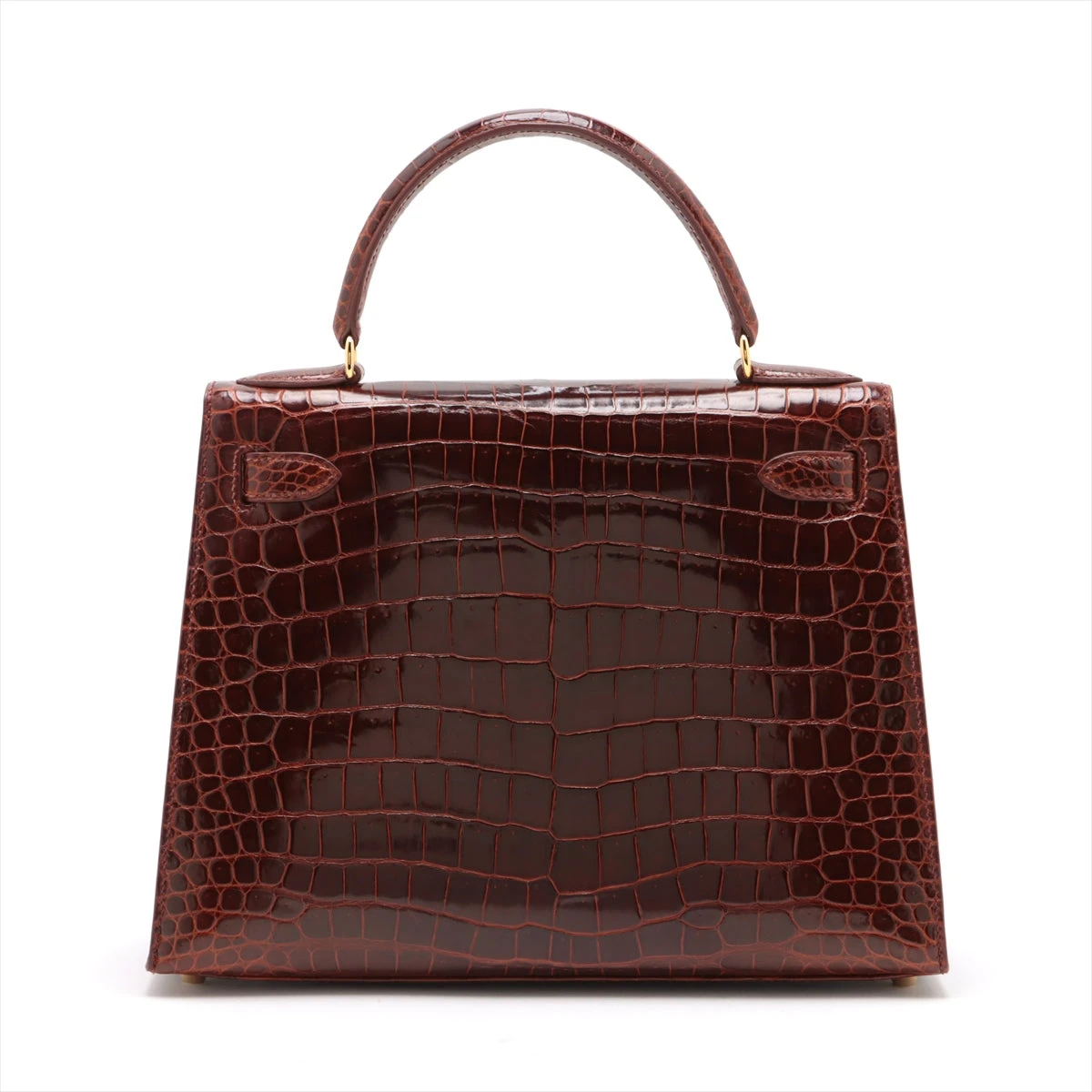 HERMES ケリーシルバー金具ブラウンリード 新品未使用 エルメス HERMES ケリー25 外縫い W刻印 (2024年製) ゴールド