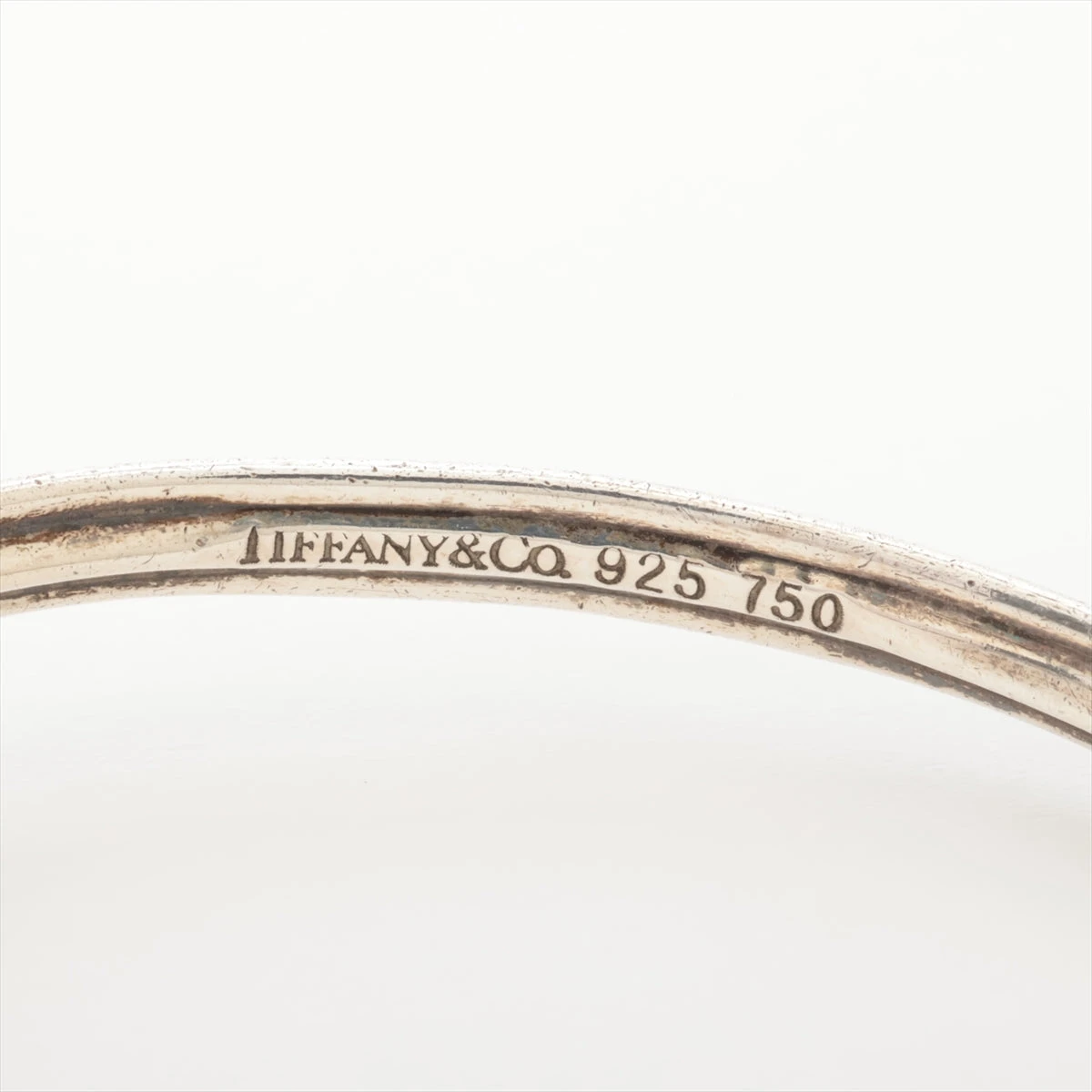 ティファニー ラブノット バングル 925×750 11.4g ゴールド×シルバー