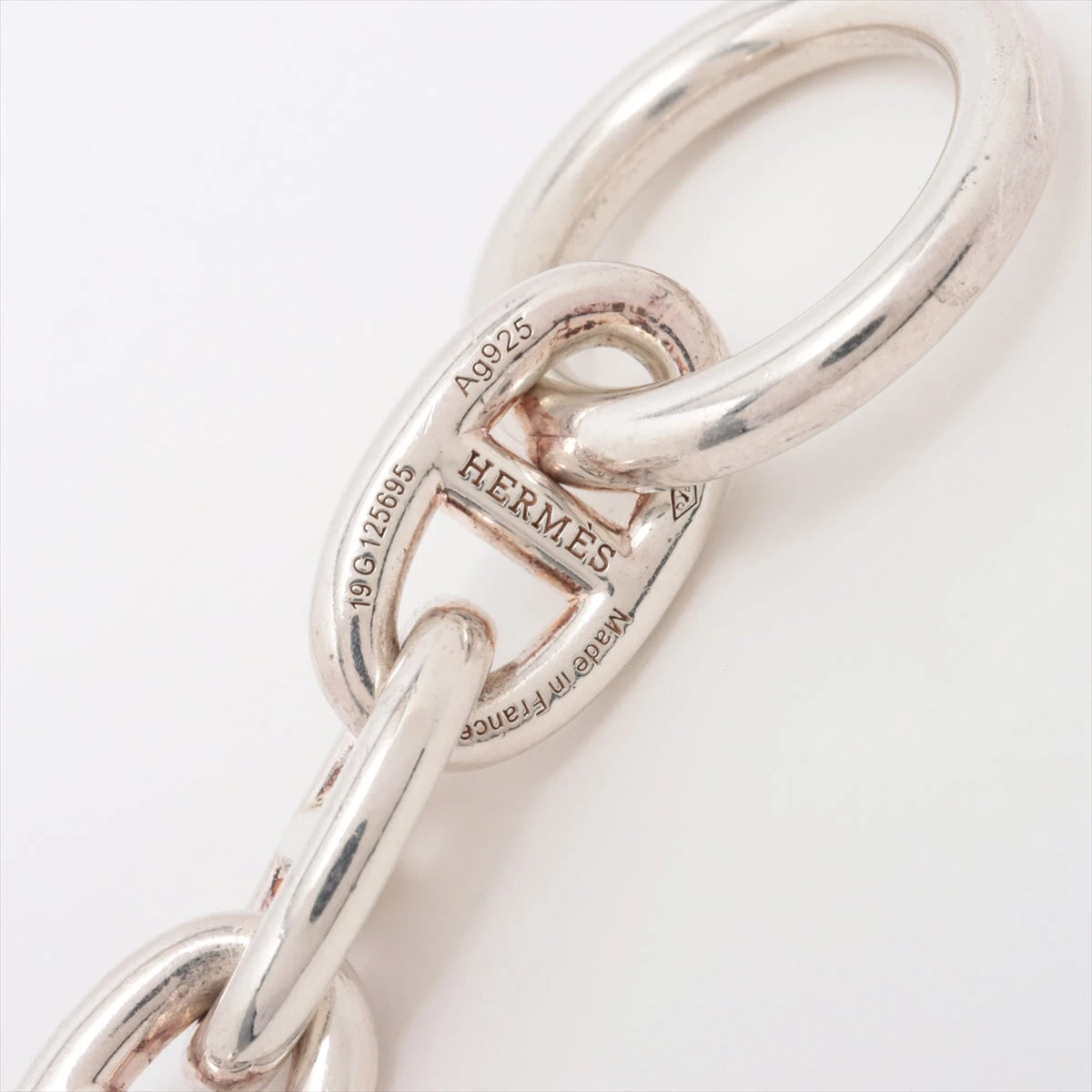 エルメス シェーヌダンクルMM ブレスレット 14コマ 925 52.7g