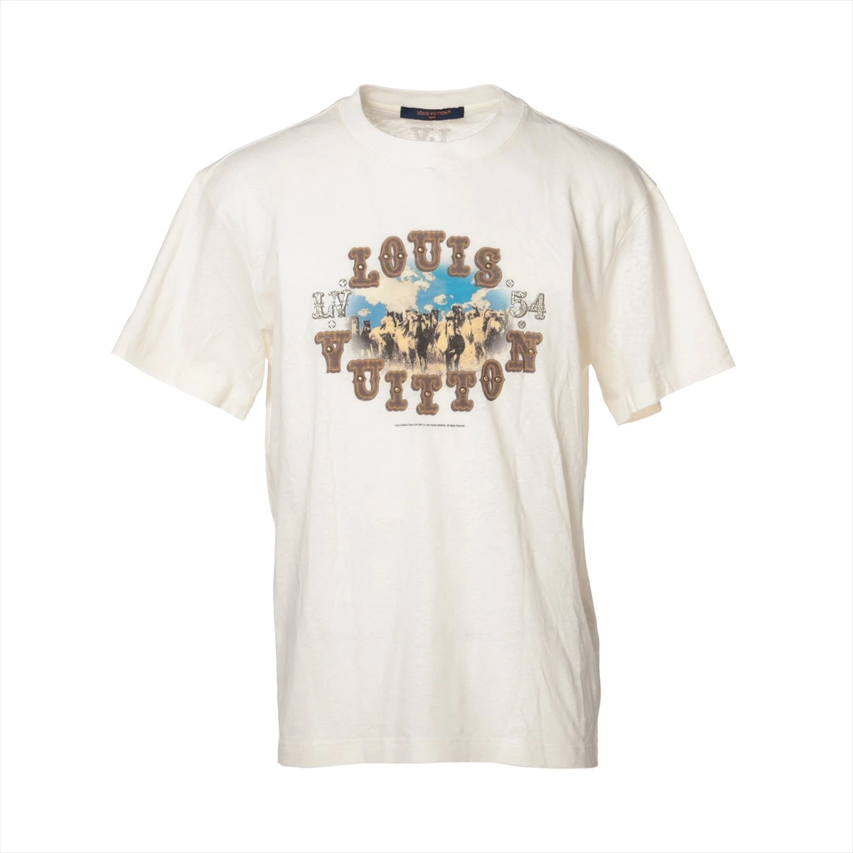 LOUIS VUITTON レースリネン混TシャツMサイズ