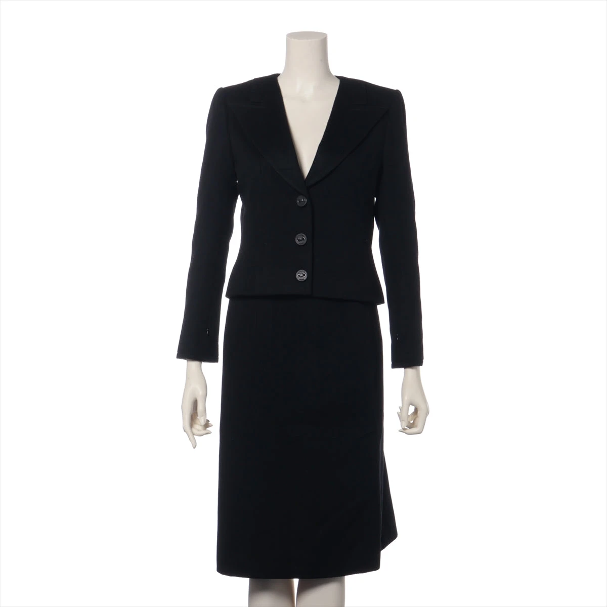 シャネル ココマーク 02A カシミヤ セットアップ 38 レディース