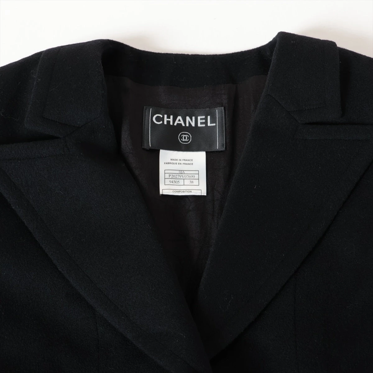 シャネル ココマーク 02A カシミヤ セットアップ 38 レディース