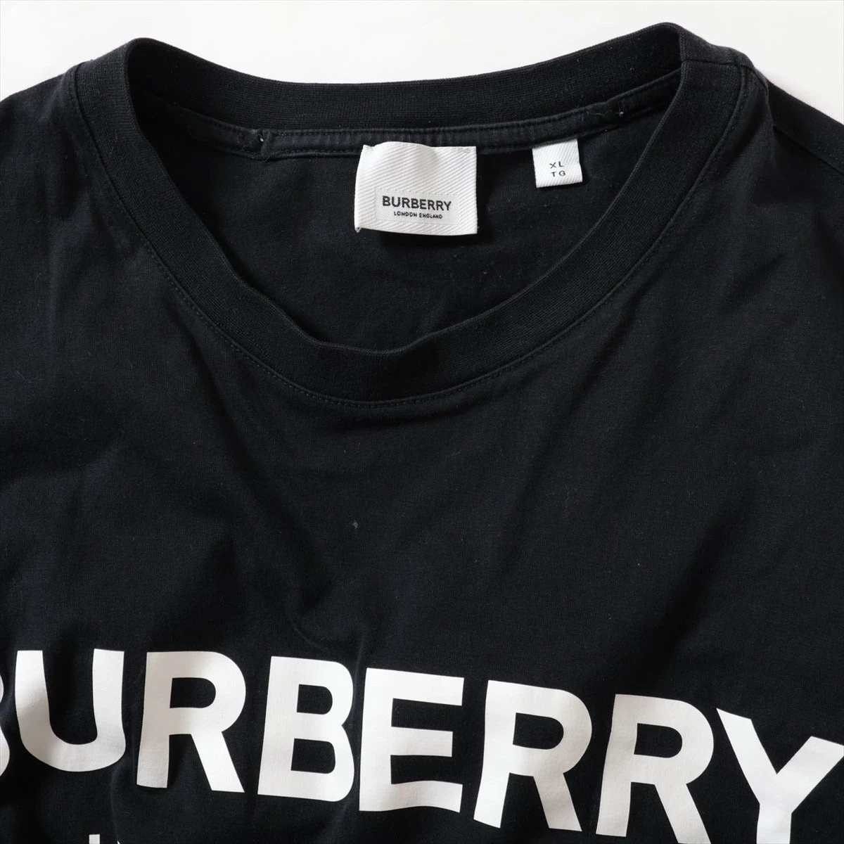 バーバリー ティッシ期 コットン Tシャツ XL メンズ ブラック 8026016 