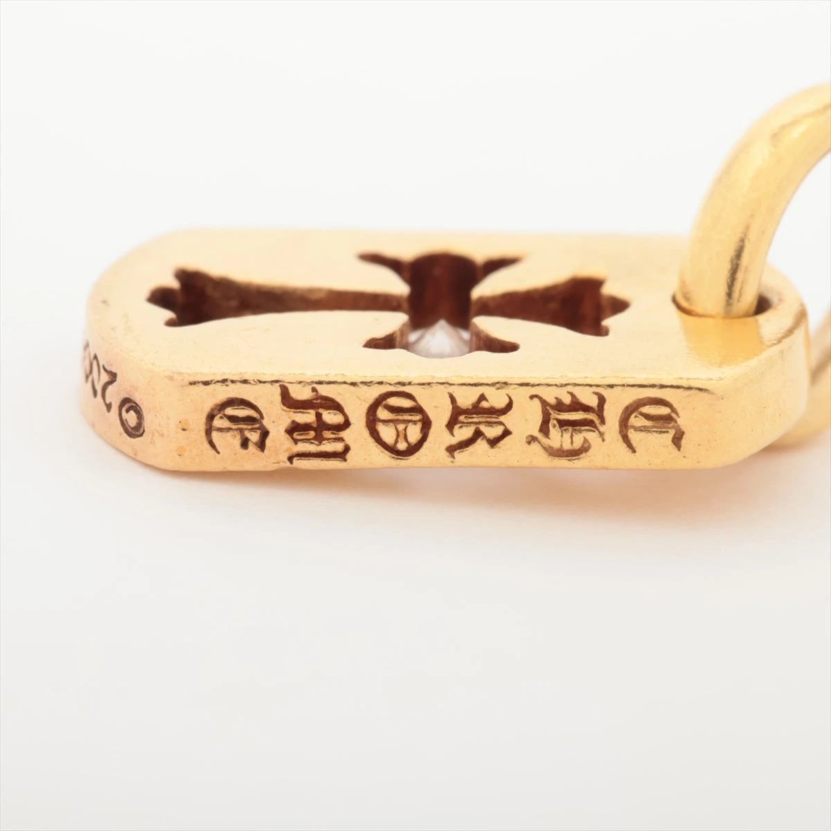 クロムハーツ タイニーカットアウトクロス ペンダントトップ 22k