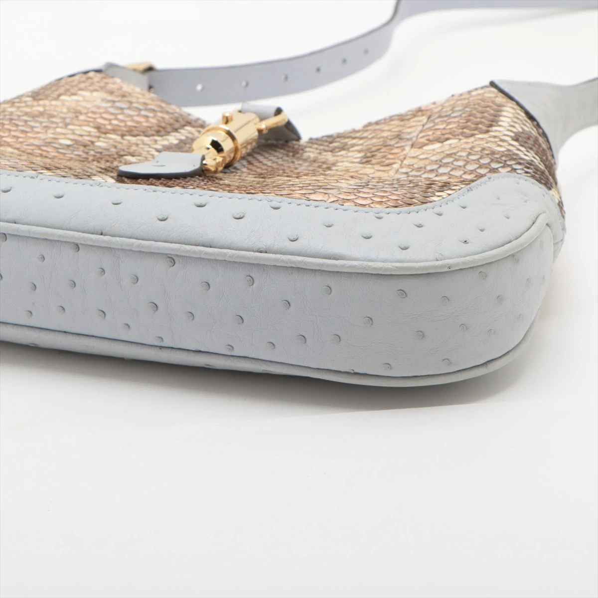 ジャッキー グッチ ジャッキー1961 パイソン×オーストリッチ 2WAYショルダー