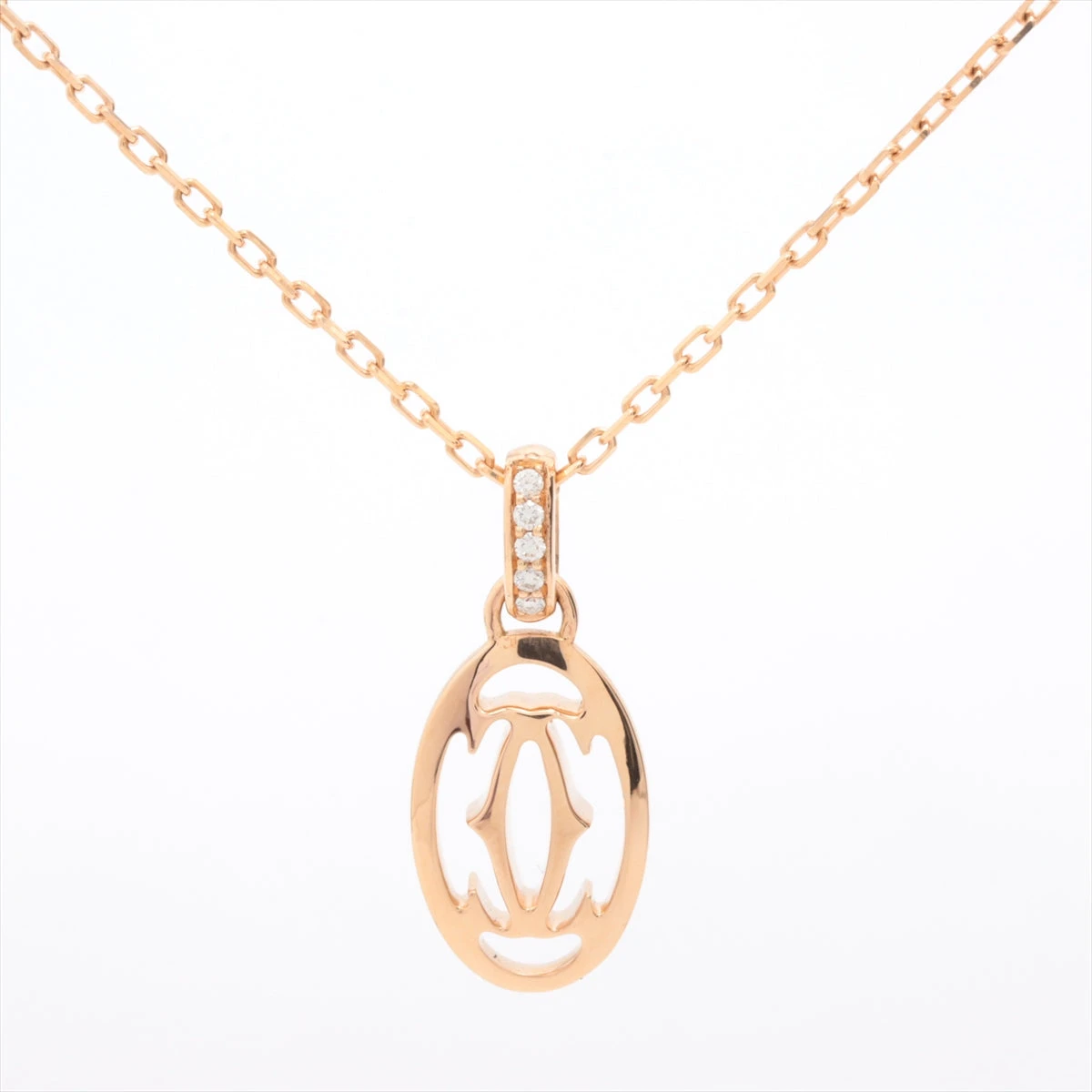 カルティエ ネックレス ロゴ ドゥーブルC Cartier カルティエ ネックレス ドゥーブルC ペンダント ロゴ