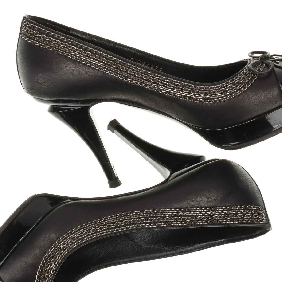 美品☆CHANEL・パテントレザー ココマーク ウェッジソール