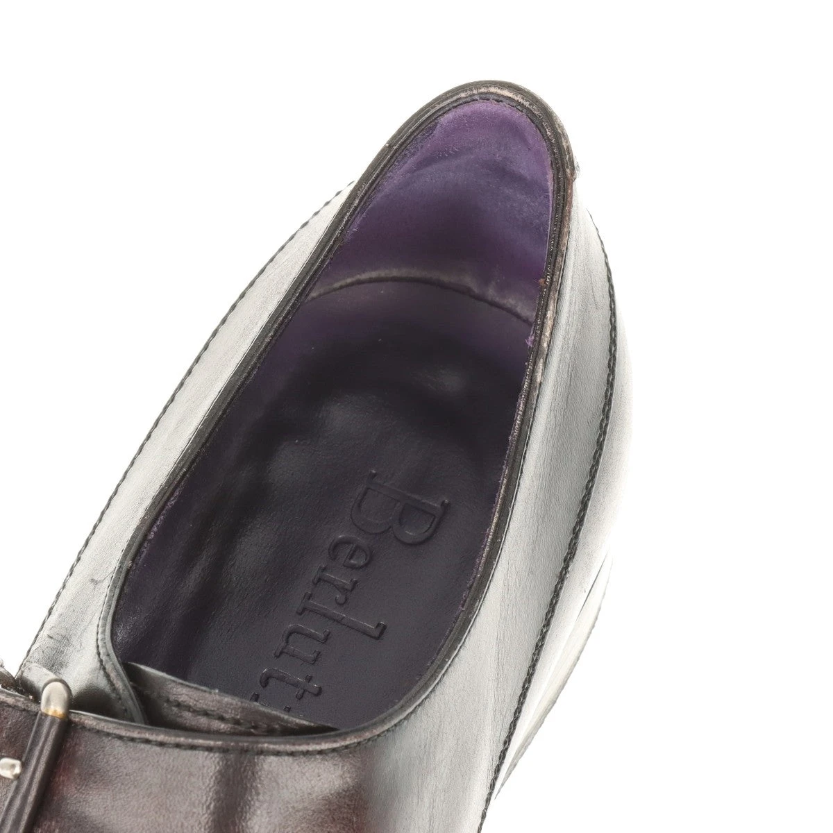 ベルルッティ レザー レザーシューズ 6 1/2 メンズ ブラック×パープル 