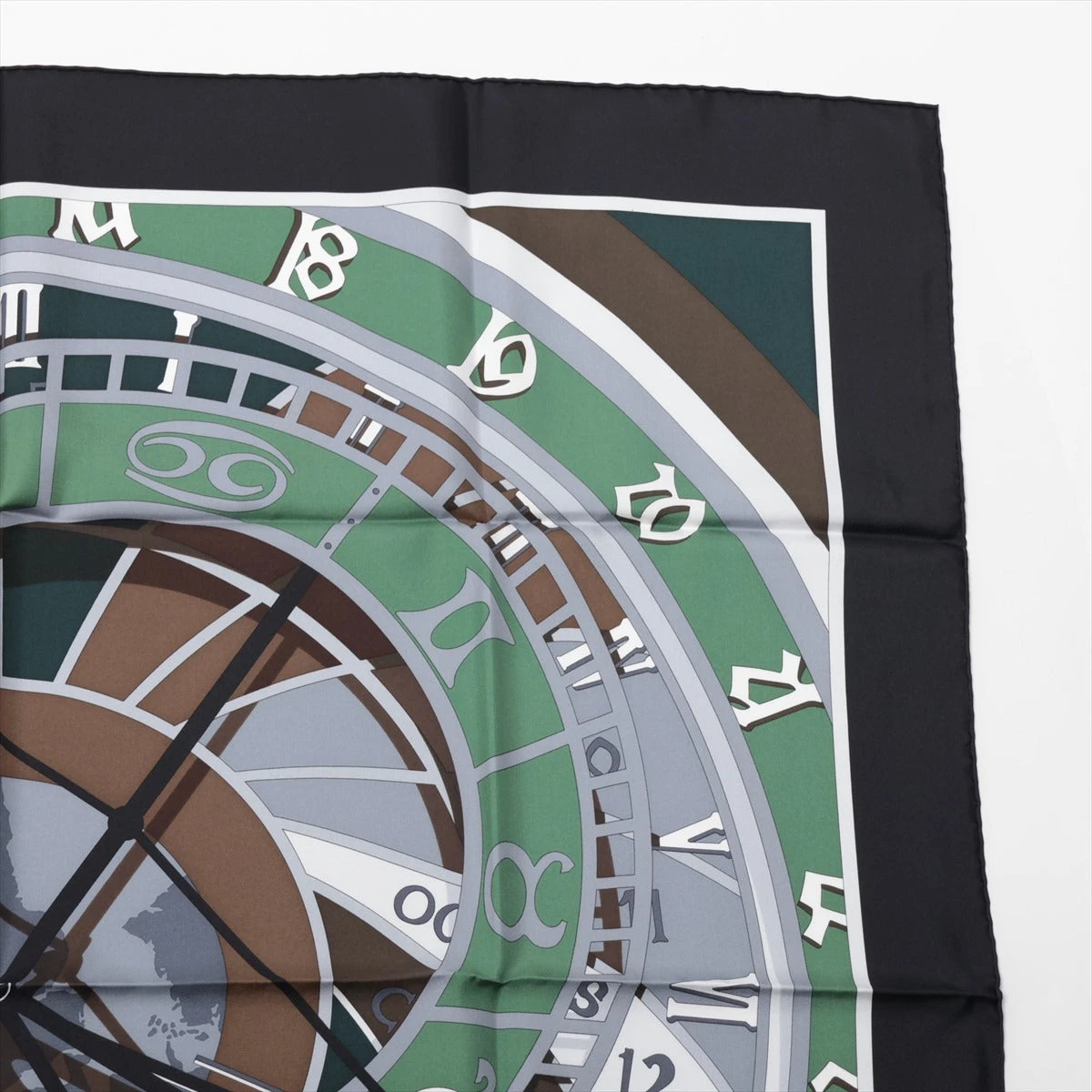 エルメス カレ90 MECANIQUE DU TEMPS 時の仕掛け スカーフ シルク