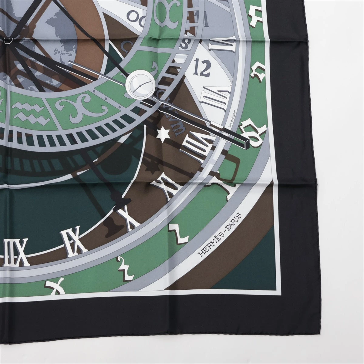 エルメス カレ90 MECANIQUE DU TEMPS 時の仕掛け スカーフ シルク