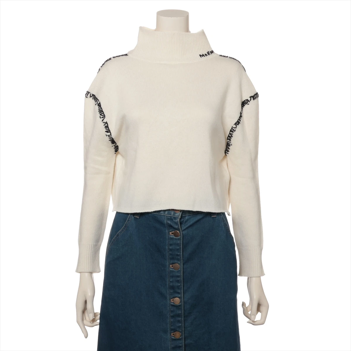 マルニ 24AW ウール カーディガン 38 レディース アイボリー