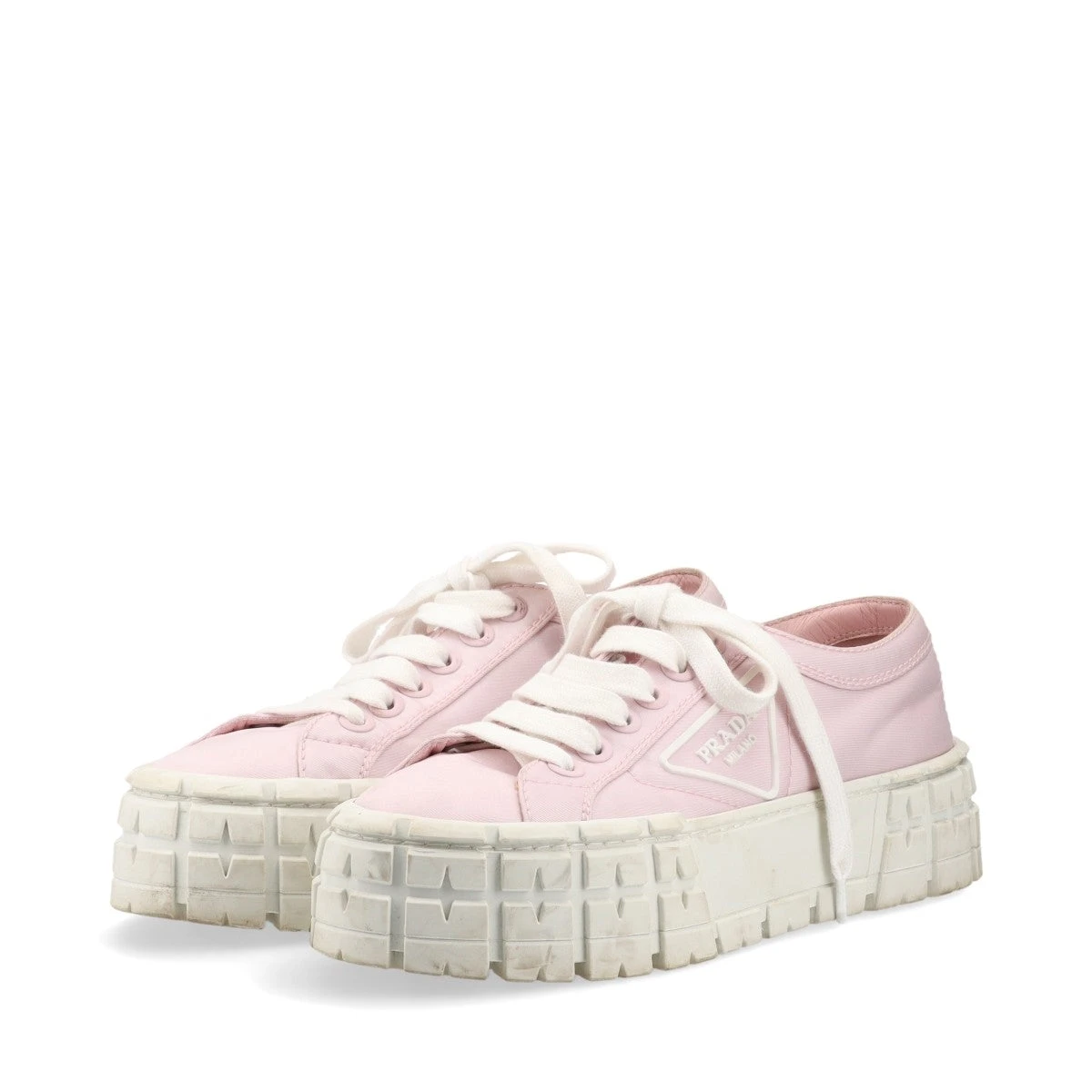 プラダ Re Nylon リ ナイロン ナイロン×レザー スニーカー 37