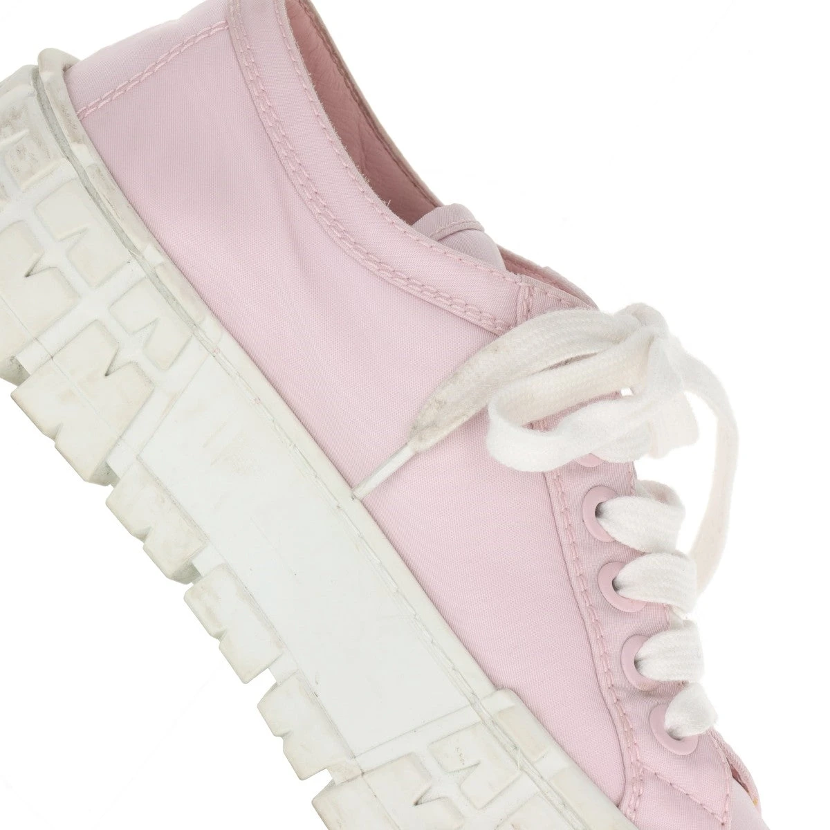 プラダ Re Nylon リ ナイロン ナイロン×レザー スニーカー 37