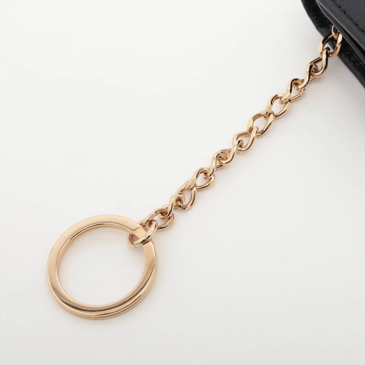 シャネル ココボタン キャビアスキン コインケース ブラック