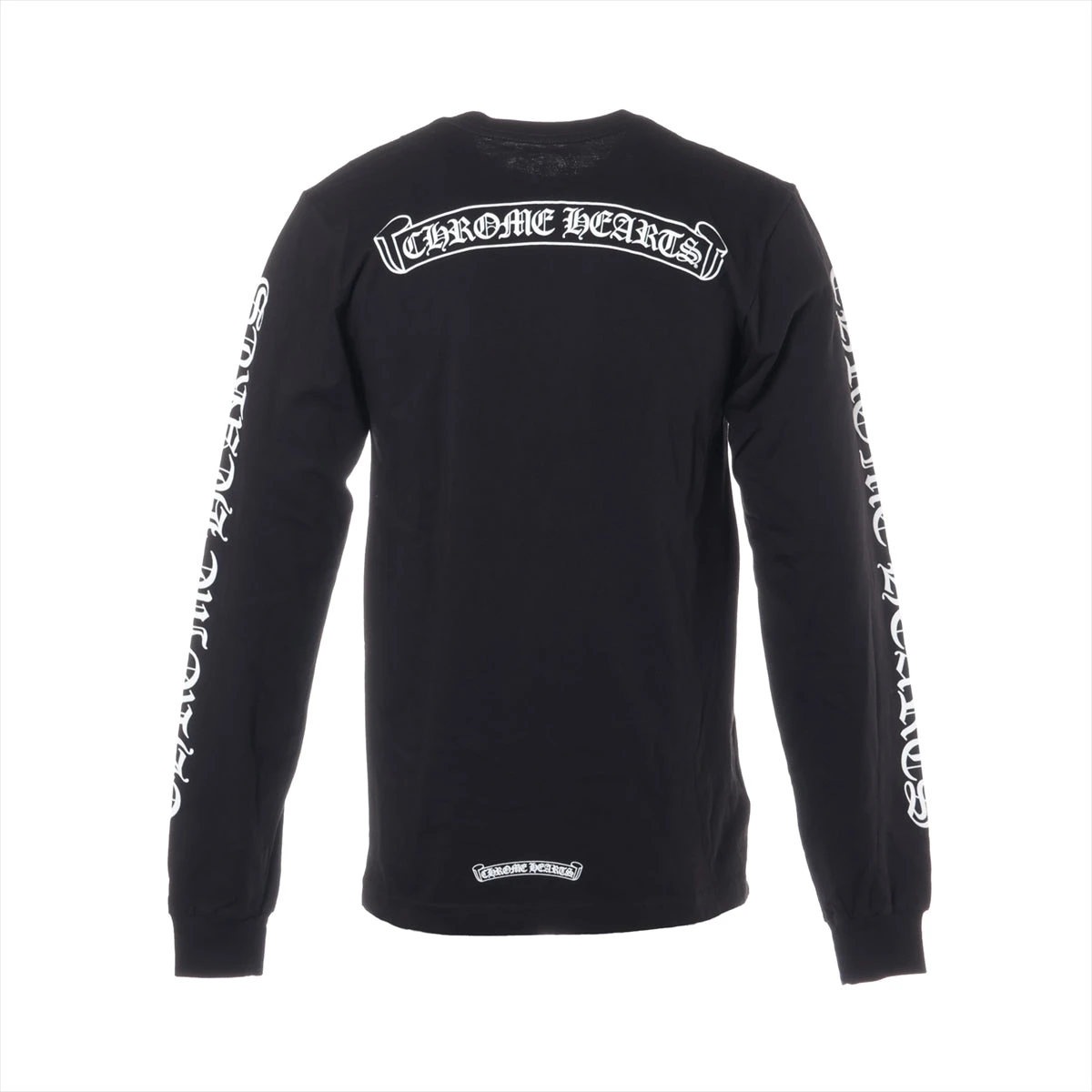 クロムハーツ ロングTシャツ コットン サイズM ブラック スクロール