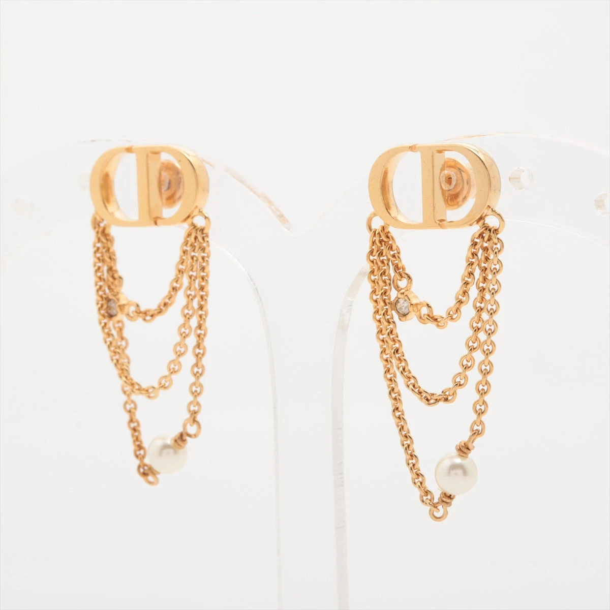 Dior ゴールドメッキ パール ピアス CD petit 正規品 片耳 ディオール ピアス レディース アクセサリ PETIT CD ピアス プチ
