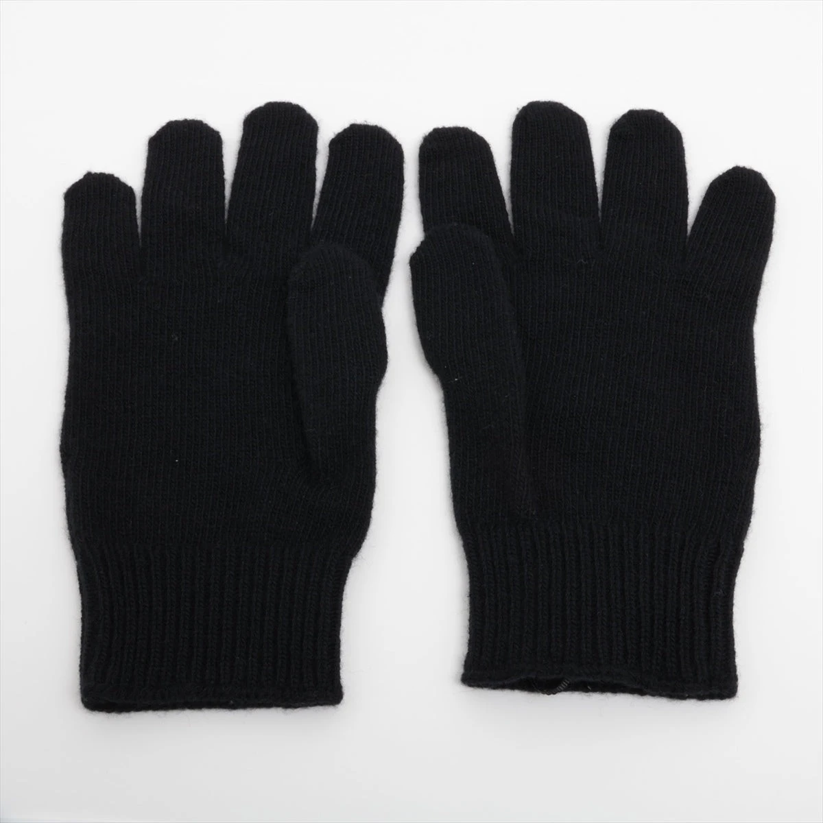 セリーヌ ロゴ 手袋 M ウール ブラック A3315323｜中古ブランド品