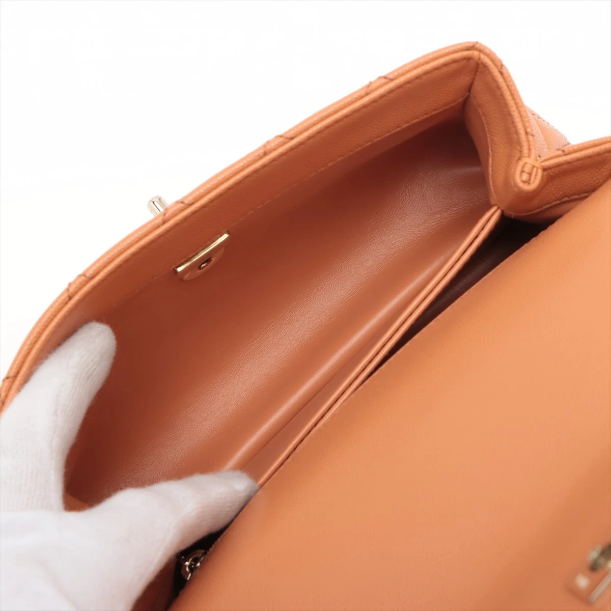 シャネル ココハンドル24 XS キャビアスキン×リザード 2WAY