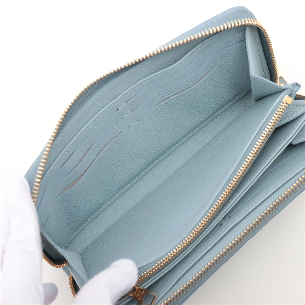 【限定品】ルイヴィトン ジッピーウォレット アンプラント ウォッシュドブルー LOUIS VUITTON - 【限定品】ルイヴィトン財布 アンプラント