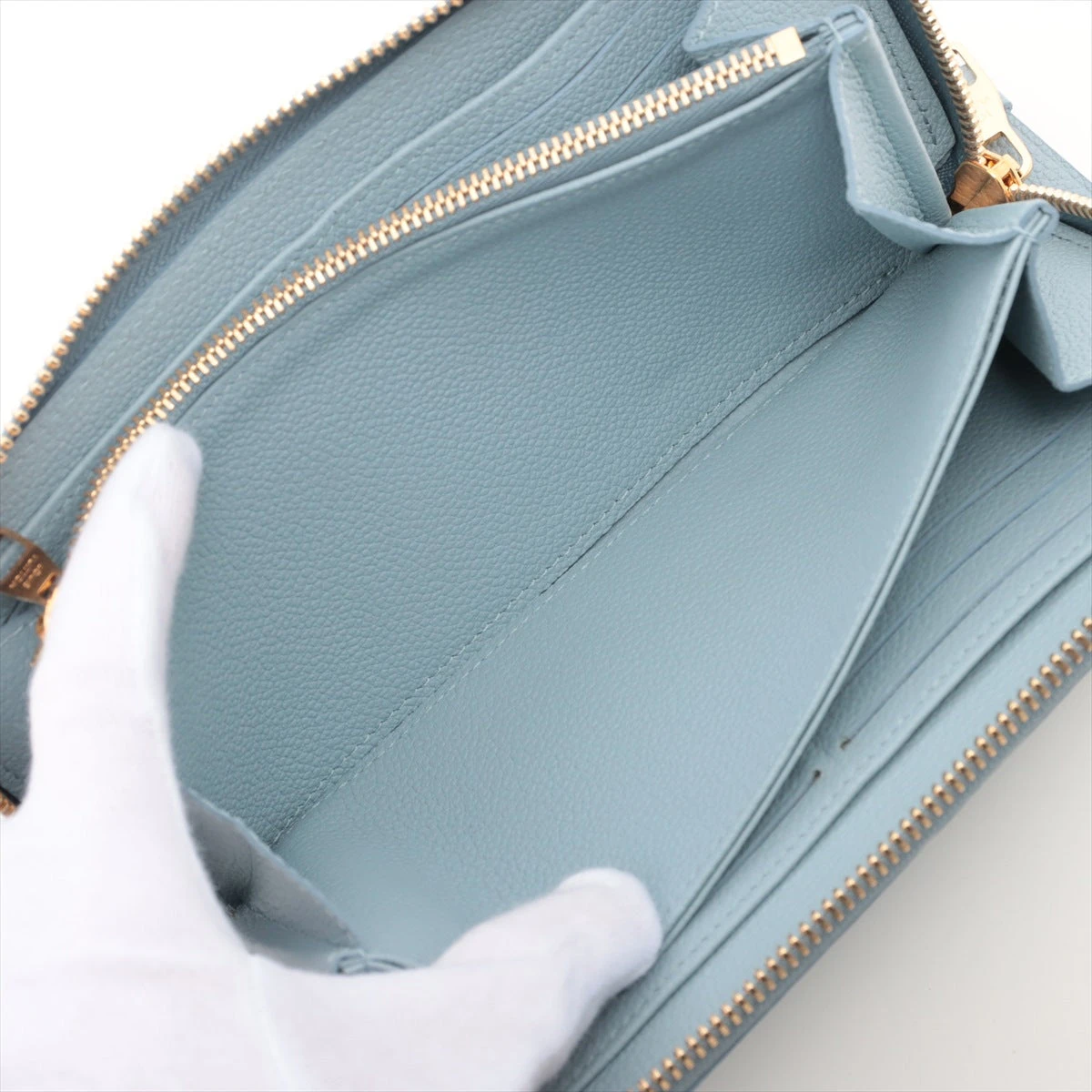 【限定品】ルイヴィトン ジッピーウォレット アンプラント ウォッシュドブルー LOUIS VUITTON ルイ ヴィトン モノグラムアンプラント ジッピー