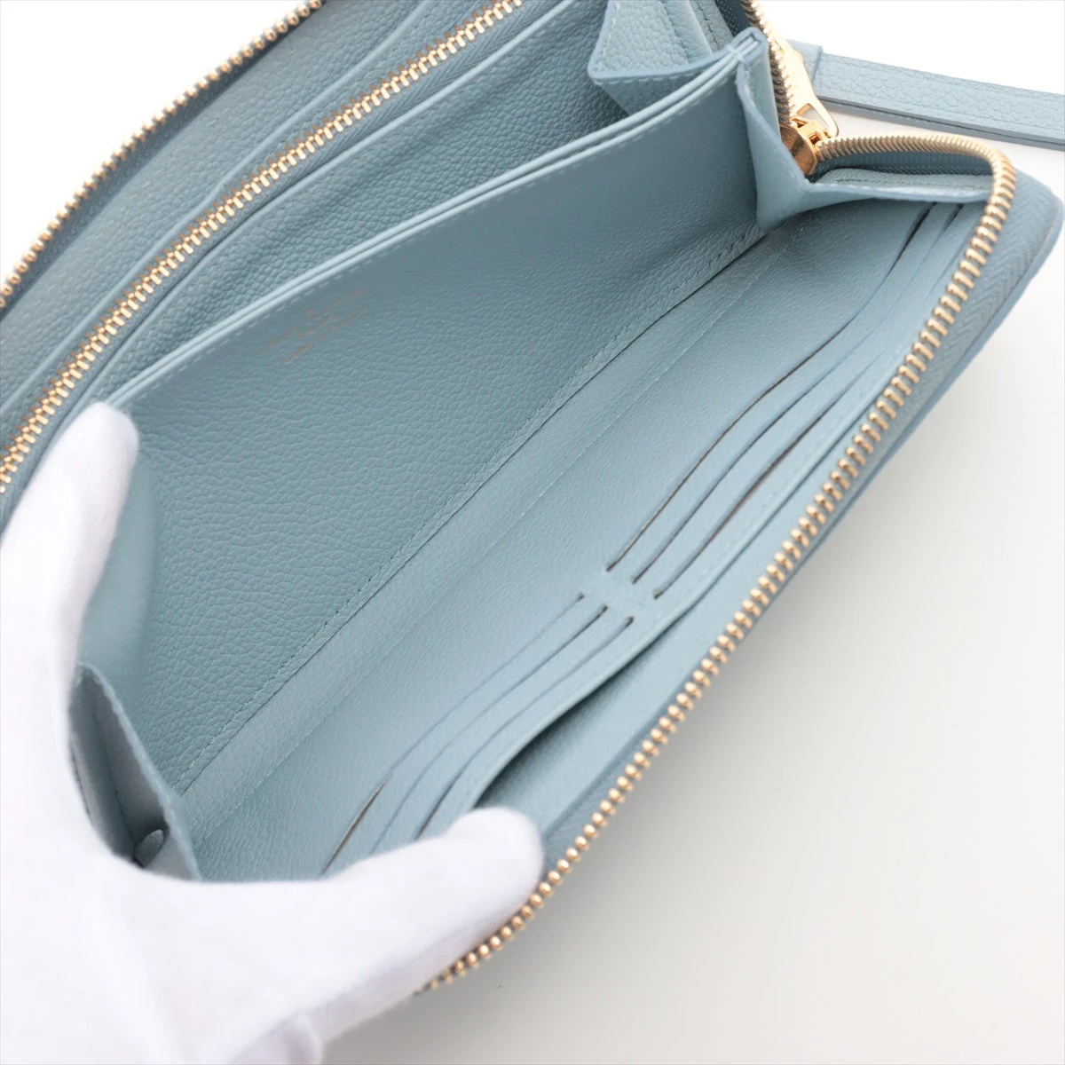 LOUIS VUITTON ジッピーウォレット アンプラント ウォッシュドブルー LOUIS VUITTON ルイ ヴィトン モノグラムアンプラント ジッピー
