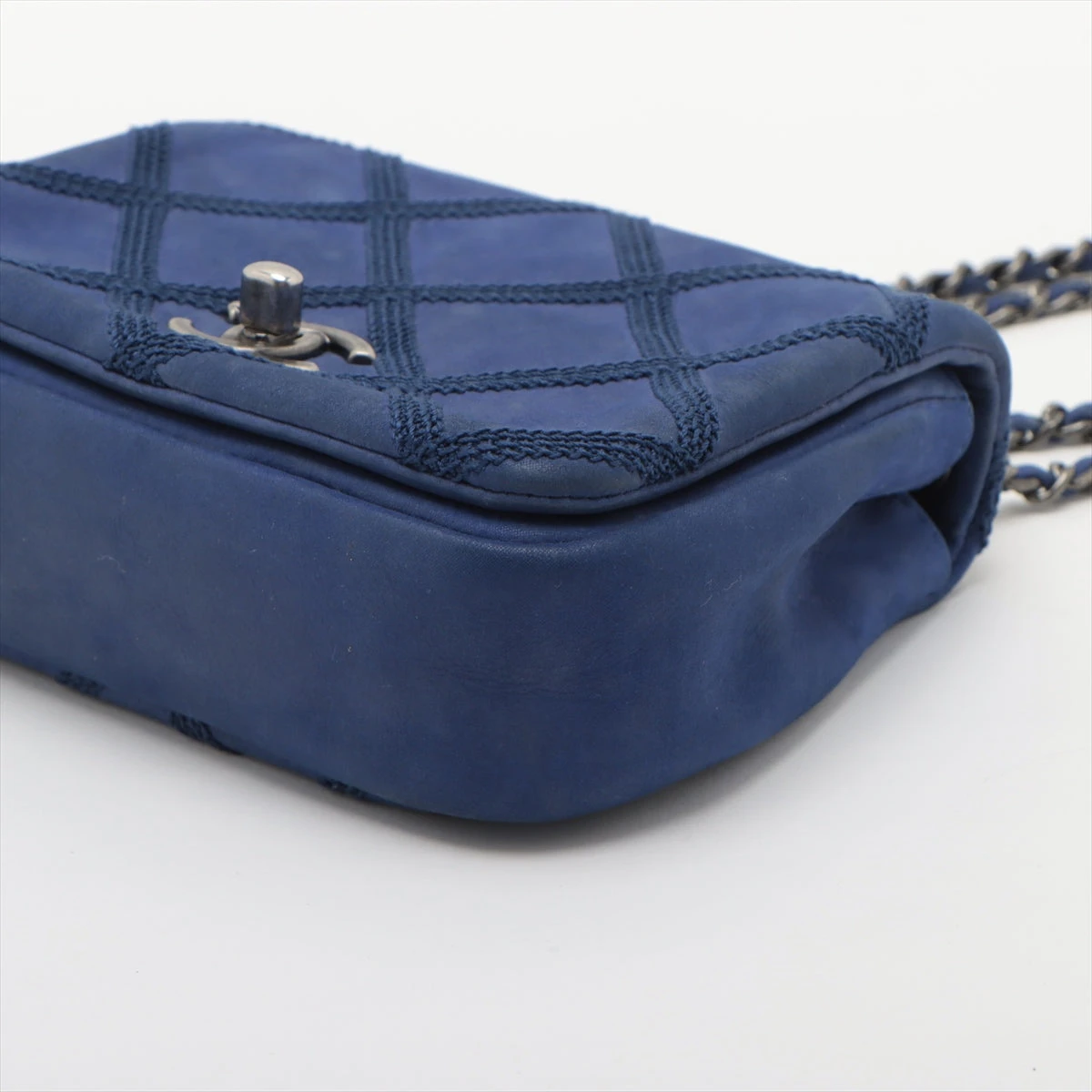 シャネル マトラッセ コーティングキャンバス シングルフラップ ダブル  