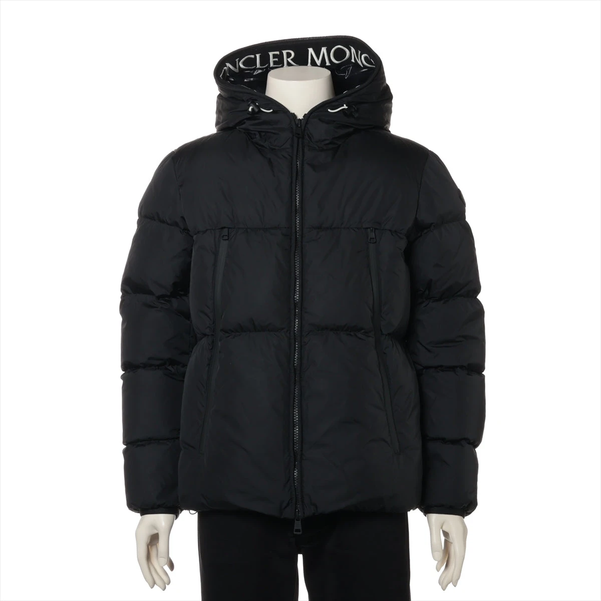 モンクレール　ブラック　ナイロンジャケット MONCLER モンクレール 23SS SABIK GIUBBOTTO ロゴプリント