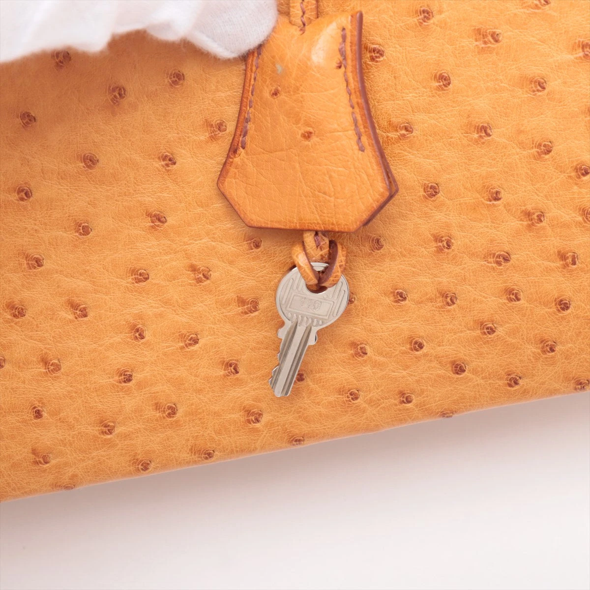 エルメス バーキン30 オーストリッチ チェスナッツ シルバー金具 □F 