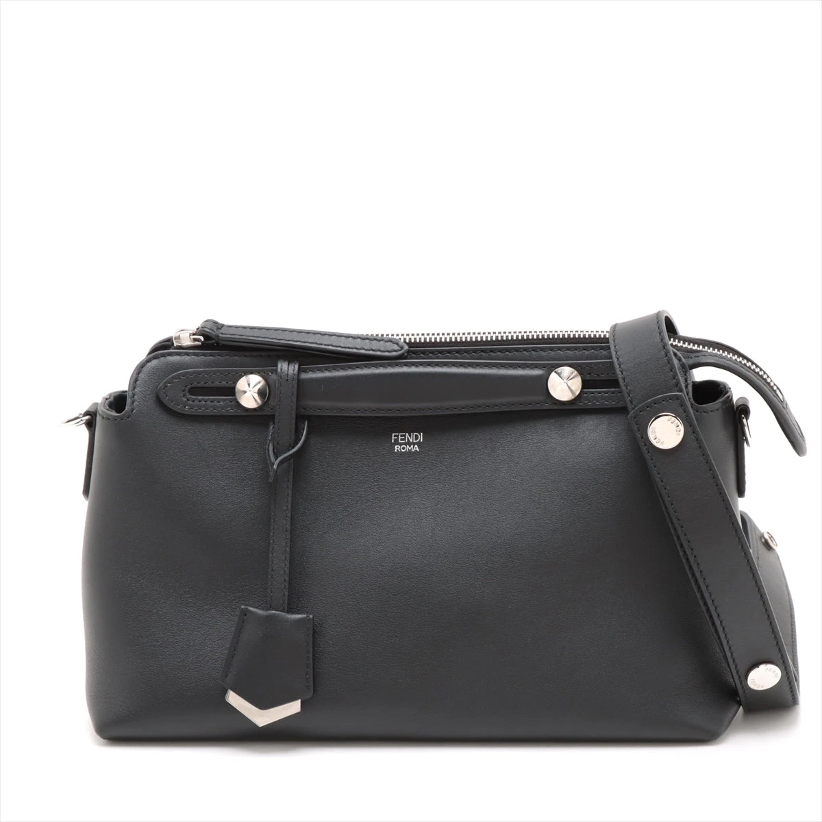 フェンディ バイザウェイ ミディアム レザー 2WAYハンドバッグ ブラック