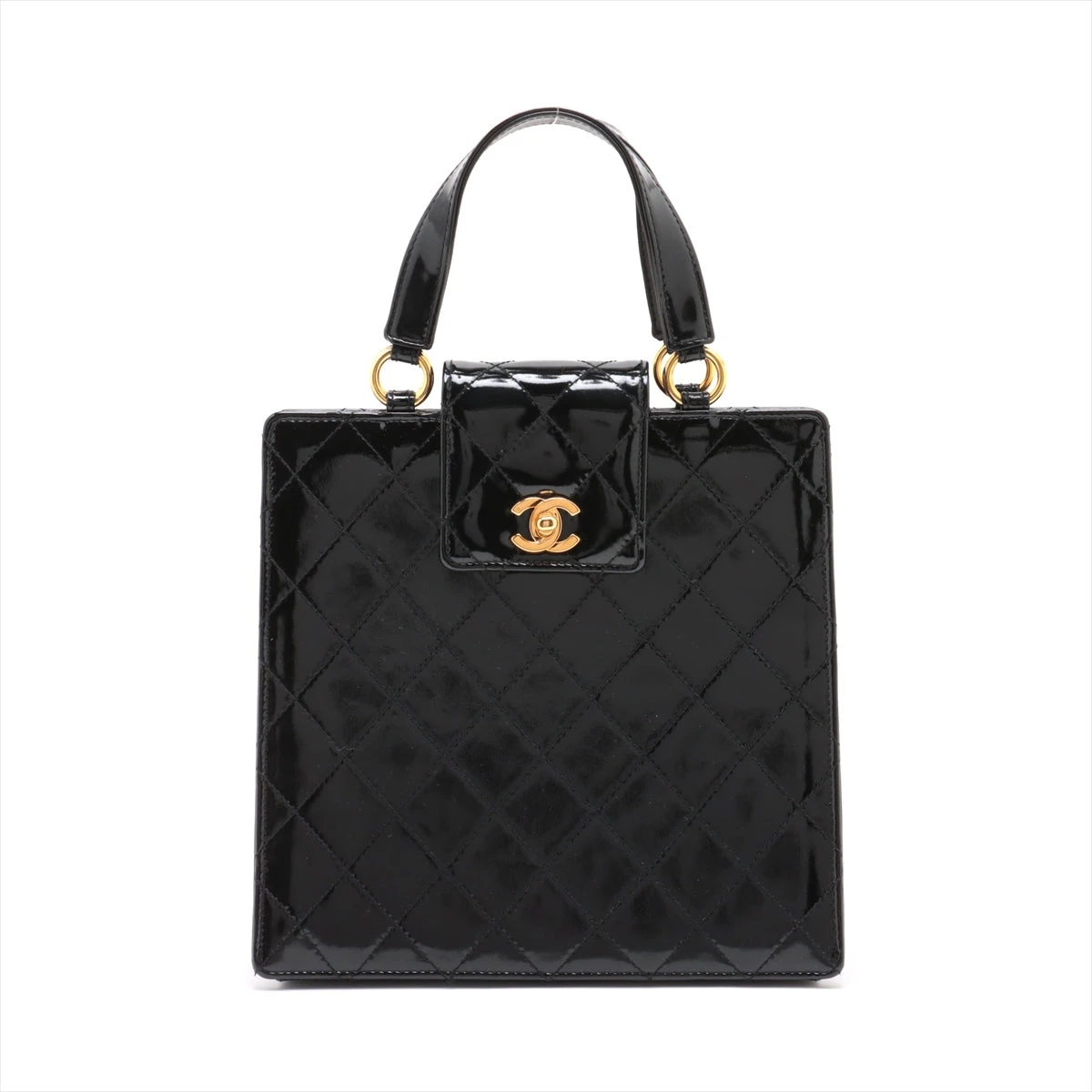 シャネル 4番台 ココマーク パテントレザーマトラッセ 親子バッグ ハンドバッグ シャネル 4番台 ココマーク パテントレザーマトラッセ 親子バッグ