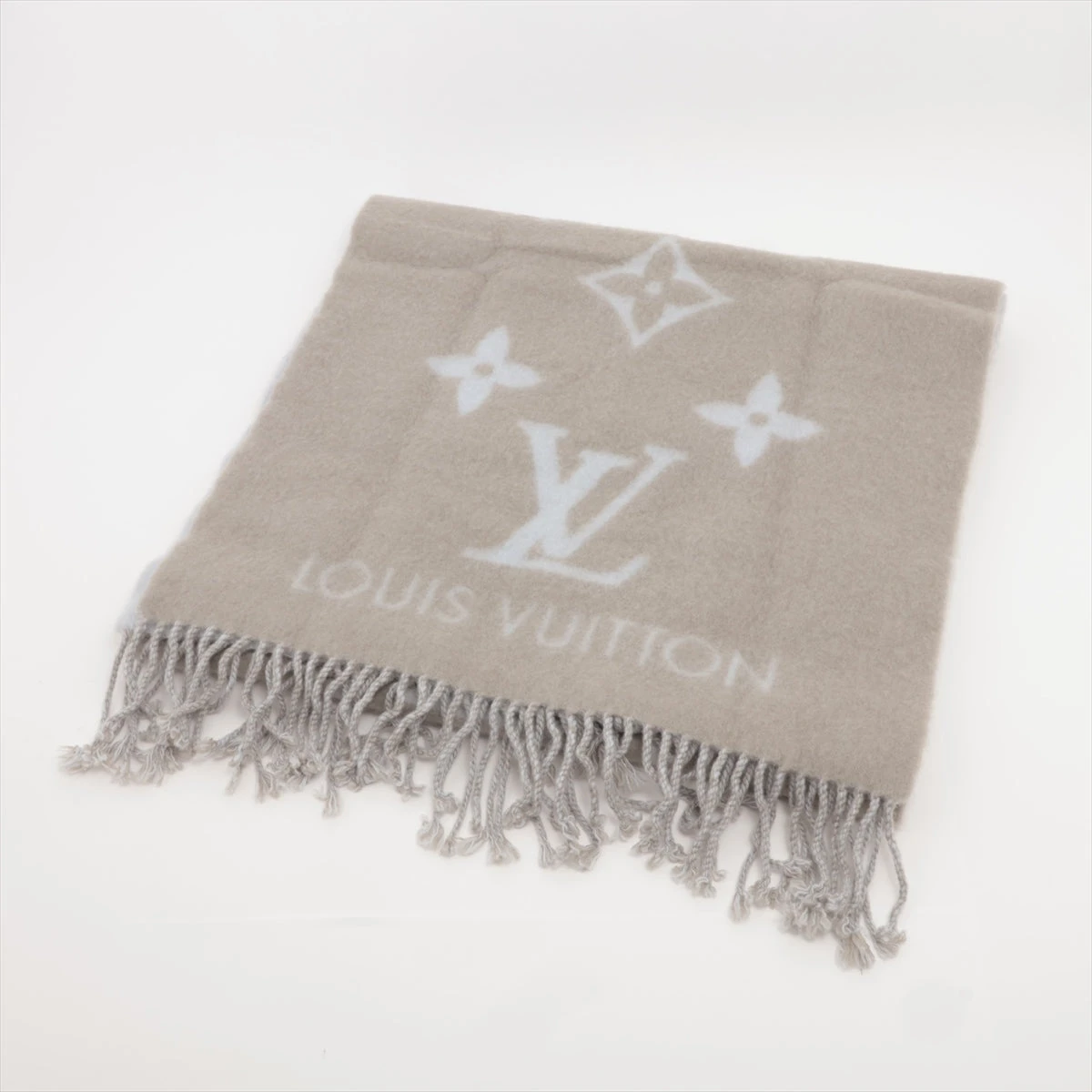 ルイヴィトン マフラー エシャルプ レイキャビック グレー カシミヤ