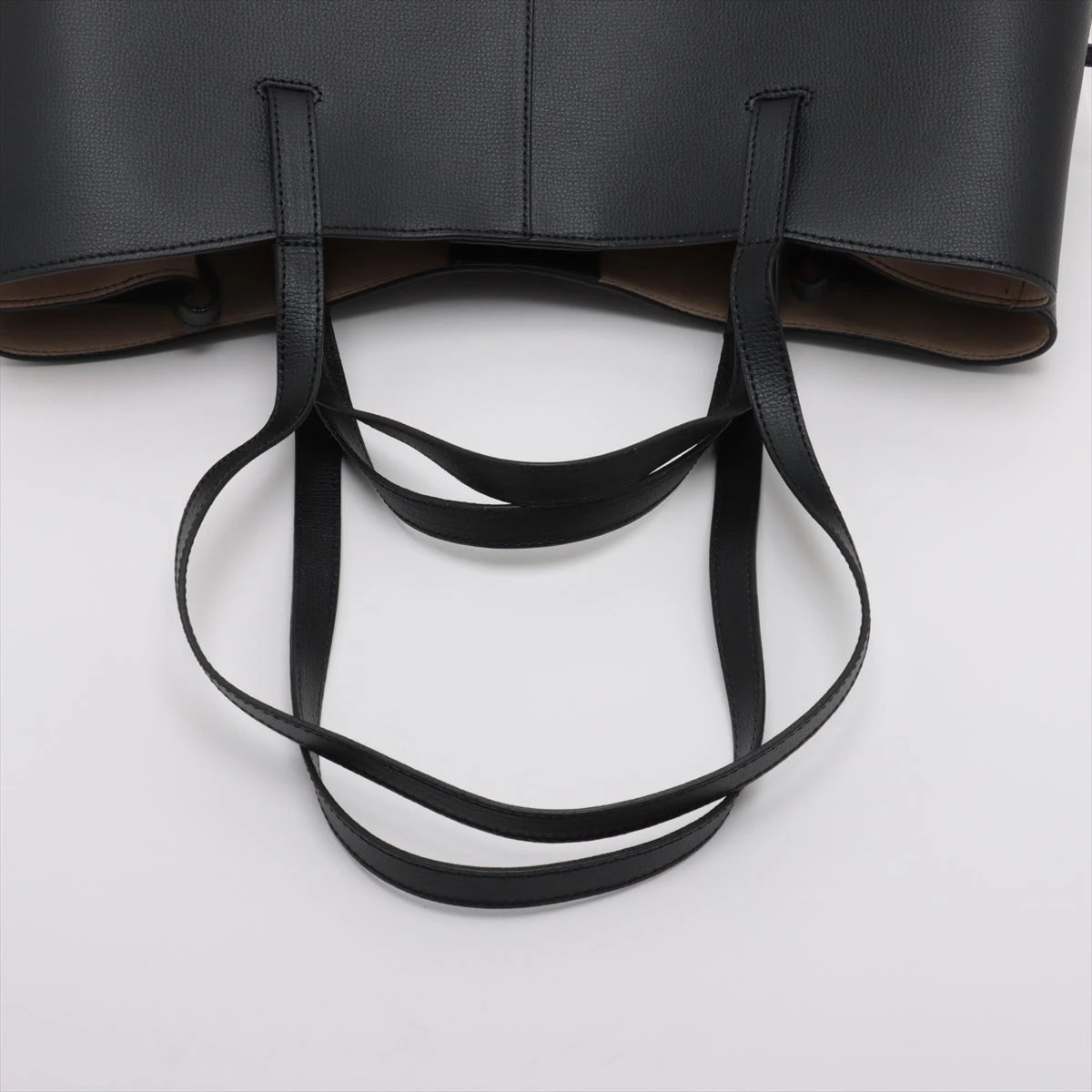 ポレーヌ シム レザー 2WAYトートバッグ ブラック ZZ021080｜中古