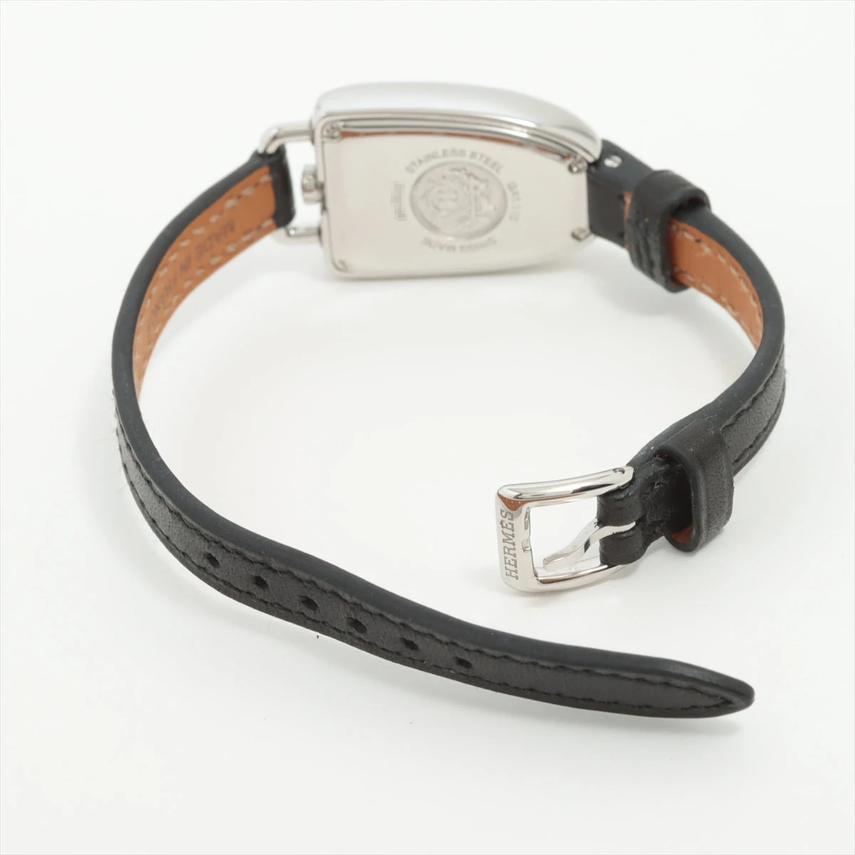 エルメス ギャロップ GA1.110 SS×革 QZ 白文字盤 YZ067537｜中古