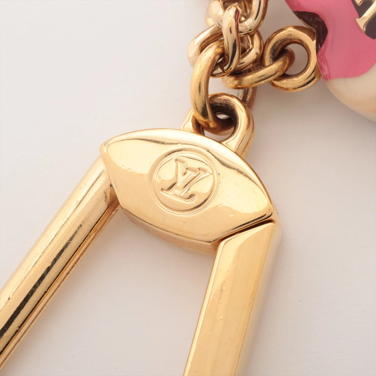 ルイ ヴィトン ポルトクレ レオパード ブロンコライユ キーホルダー