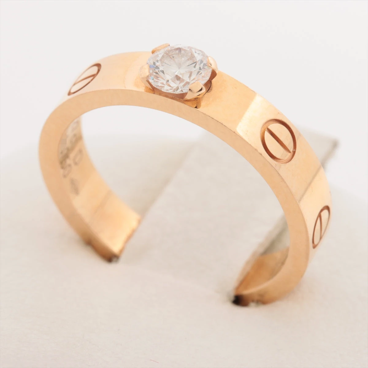 カルティエ　ミニラブ　リング　47 750(YG) Cartier カルティエ 750YG ミニラブリング #46 約6号 2.8g 指輪