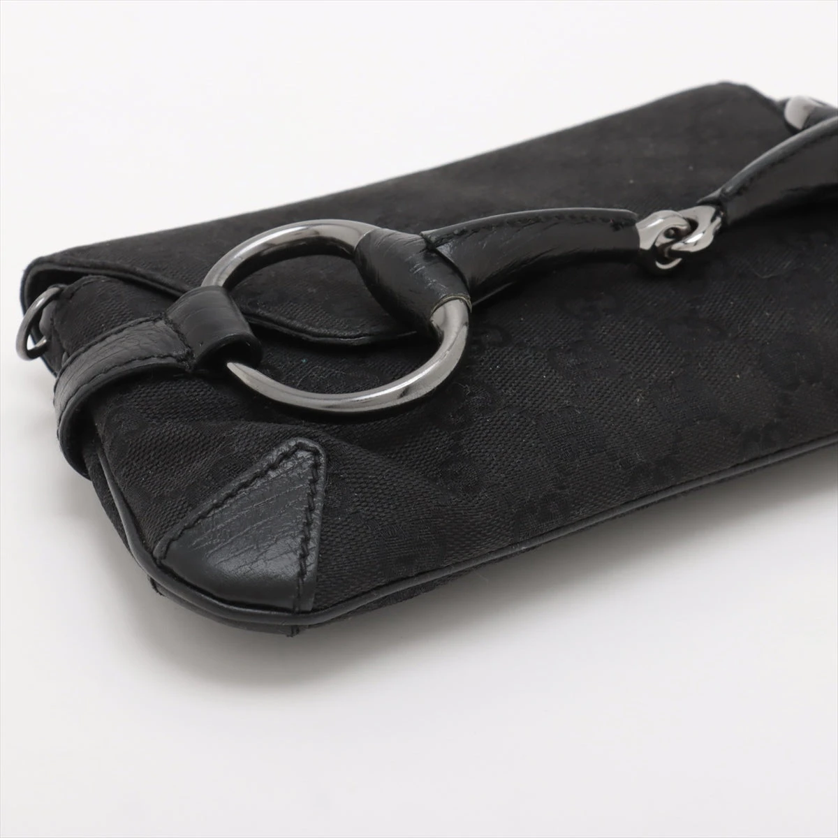 グッチ GGキャンバス ホースビット キャンバス×レザー チェーン