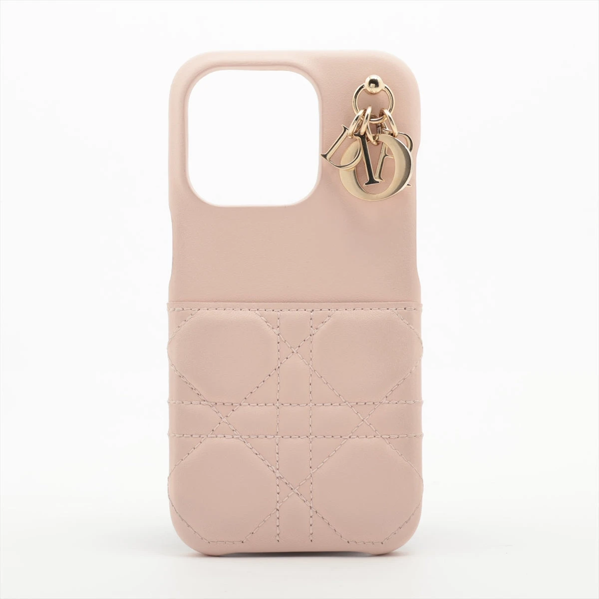 ディオール レディディオール カナージュ レザー iPhoneケース ピンク  