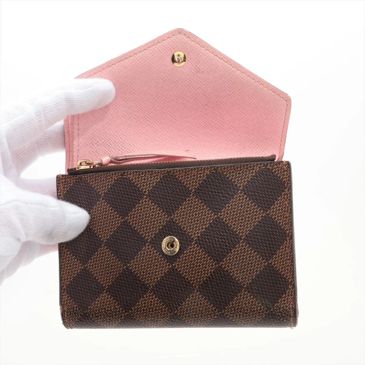 ◇ルイヴィトン◇N60477/ダミエ/ポルトフォイユ/ヴィクトリーヌ/折り財布 LOUIS VUITTON - ◇ルイヴィトン◇N60477/ダミエ/ポルトフォイユ