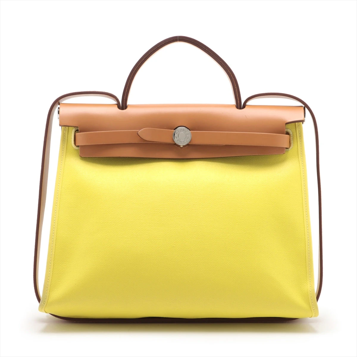 エルメス エールバッグジップPM トワルアッシュベルリンヌ×ヴァッシュ 