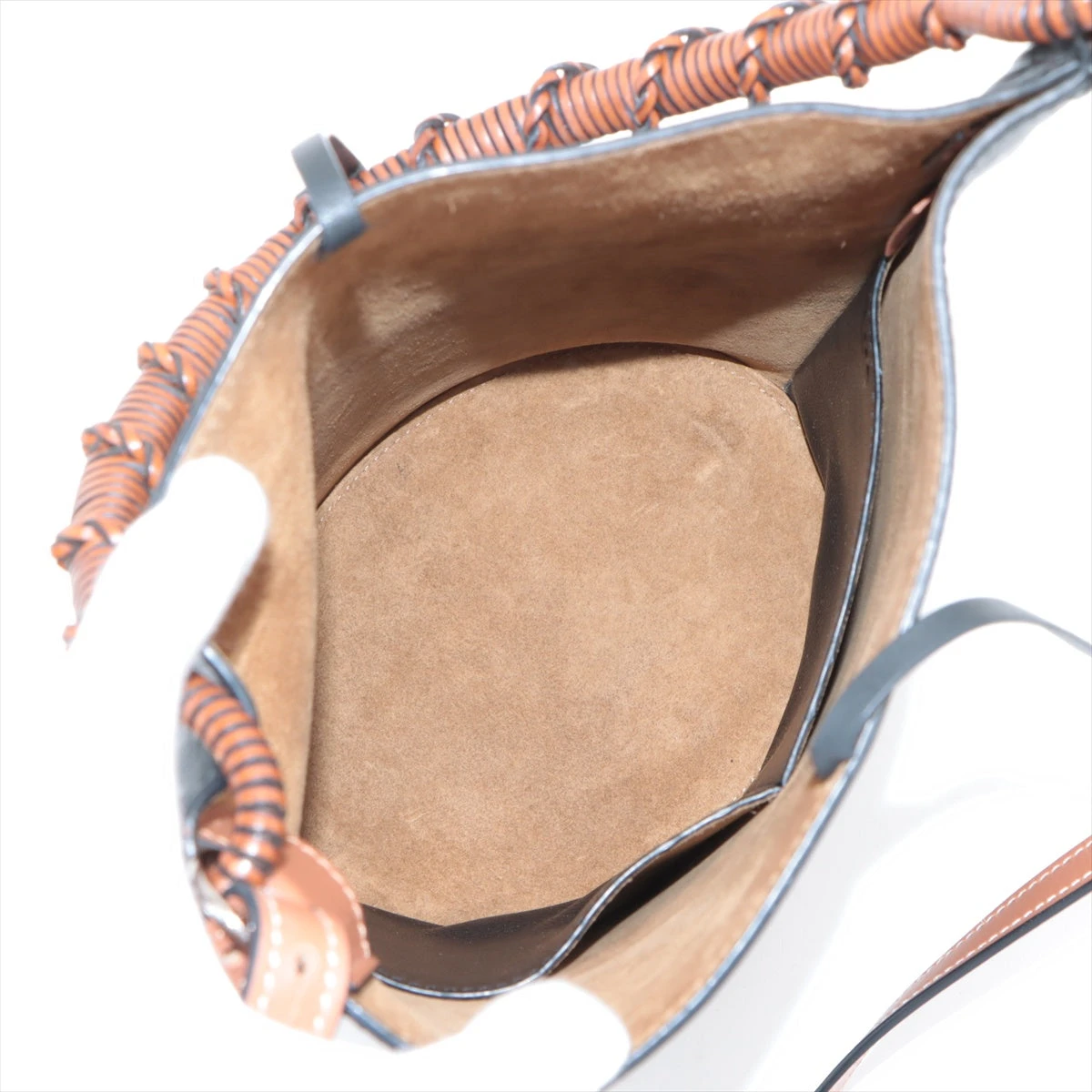 ロエベ ゲート バケットバッグ ショルダーバッグ レザー ベリー系 ロエベ ゲートバケット レザー 2WAYショルダーバッグ ブラック