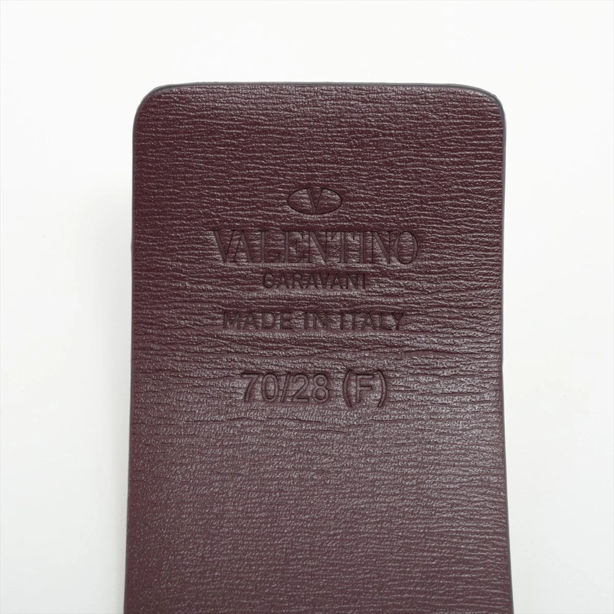 Valentino ボルドー ベルト Made in Italy VALENTINO 