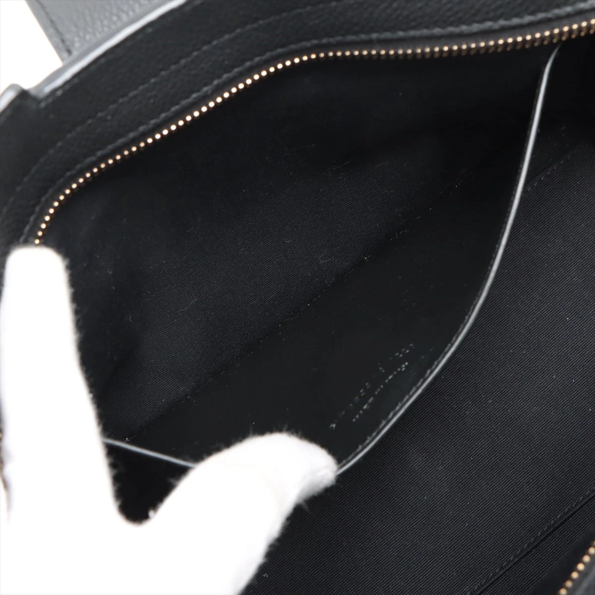 美品✨ サンローラン スモールカバス 2way ハンドバッグ レザー ブラック サンローラン スモールカバス 2way ハンドバッグ レザー