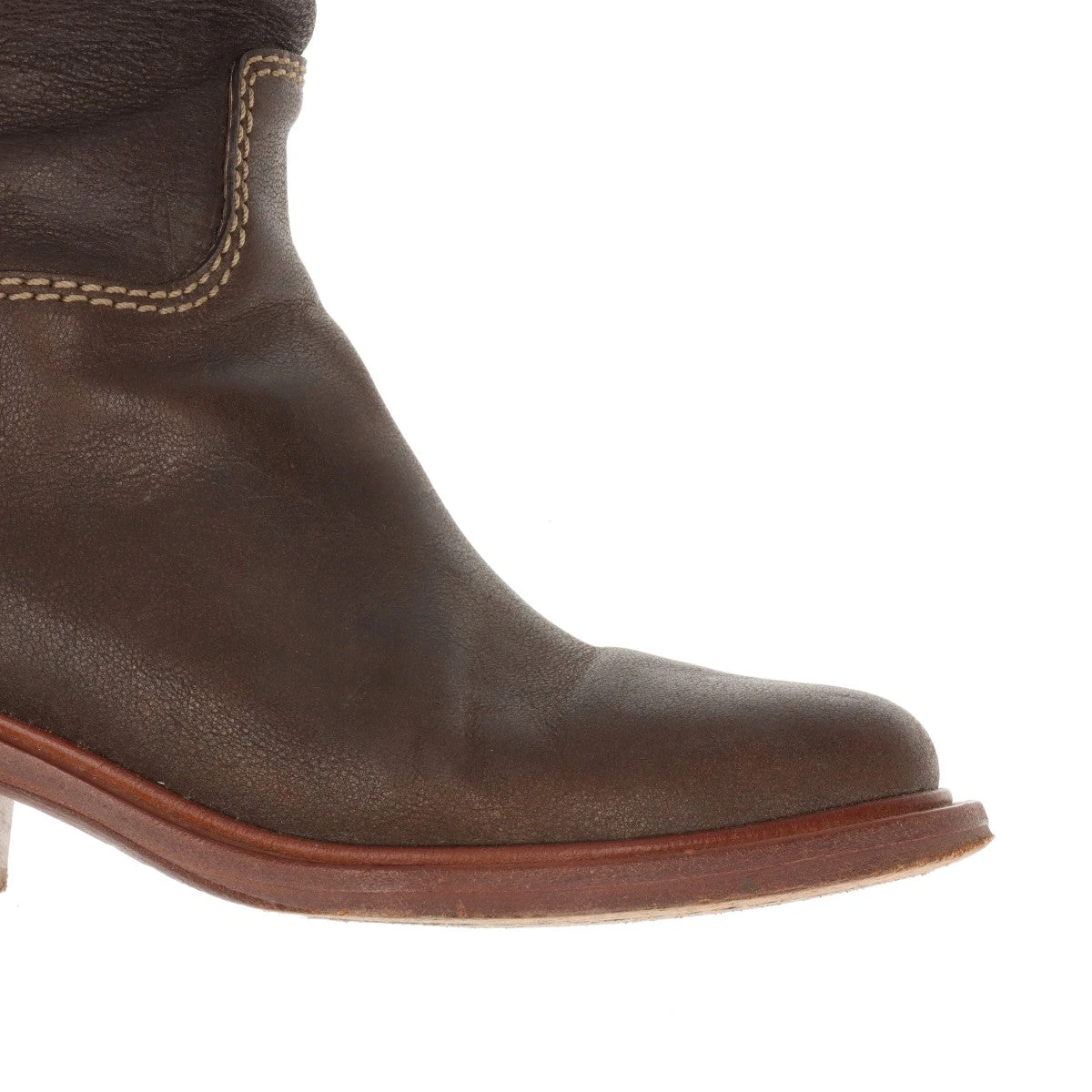 CHANEL/グレー/レザー/ブーツ/35 1/2 Beautiful Authentic Chanel Gray Suede Leather CC Logo Boots