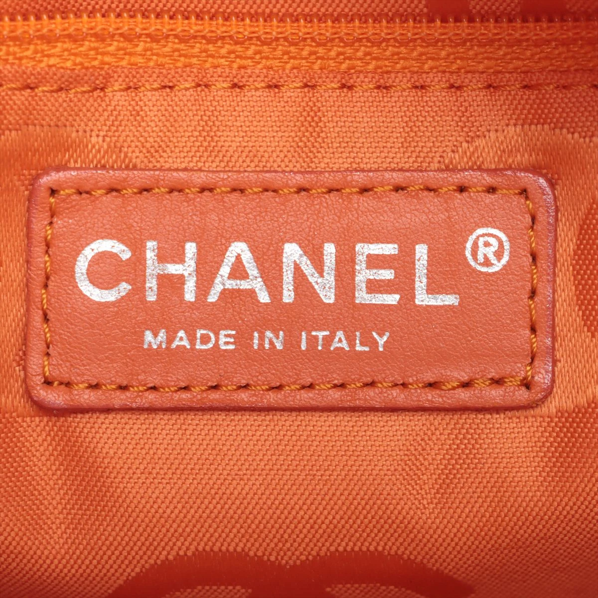 CHANEL シャネル カンボンライン　ブラウン×オレンジ CHANEL シャネル カンボンライン 二つ折り 長財布 ココマーク