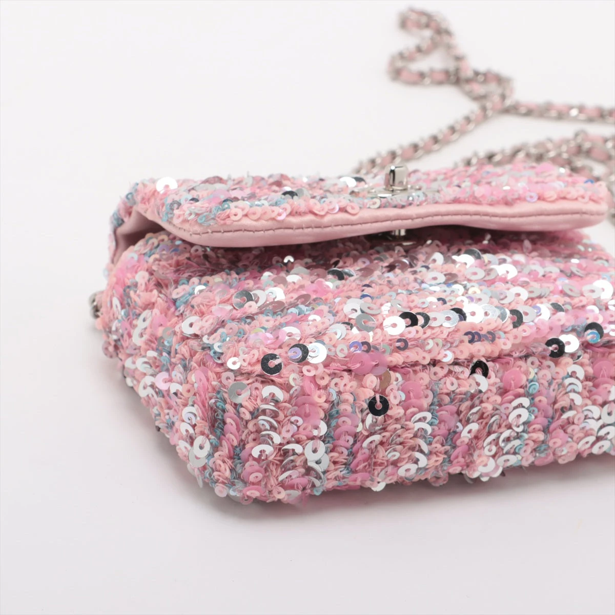 美品⭐︎ シャネル CHANEL スパンコール　ミニ チェーンショルダー　ココ CHANEL シャネル チェーンショルダーバッグ ココマーク