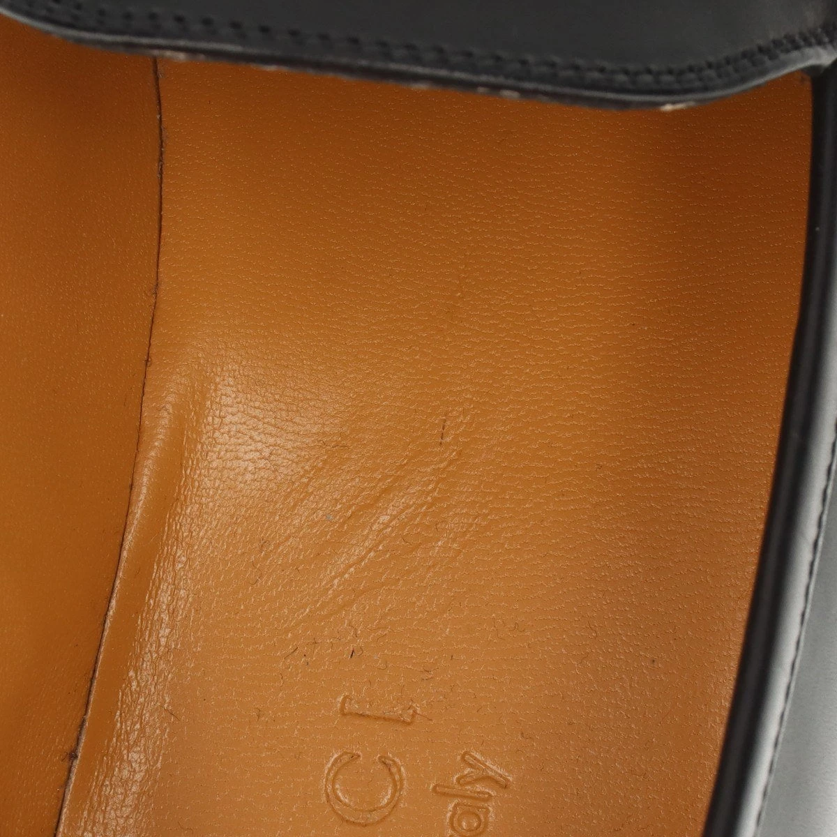 グッチ ホースビット レザー ローファー 7 1/2 レディース ブラック