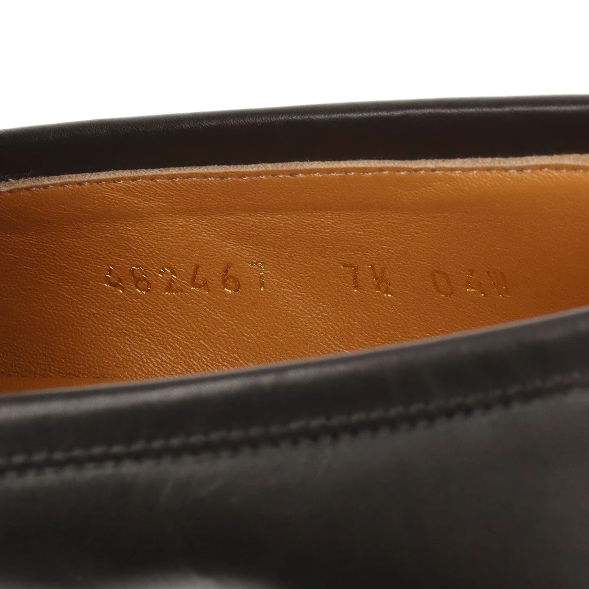 ロッチ グッチ ホースビット レザー ローファー 7 1/2 レディース ブラック