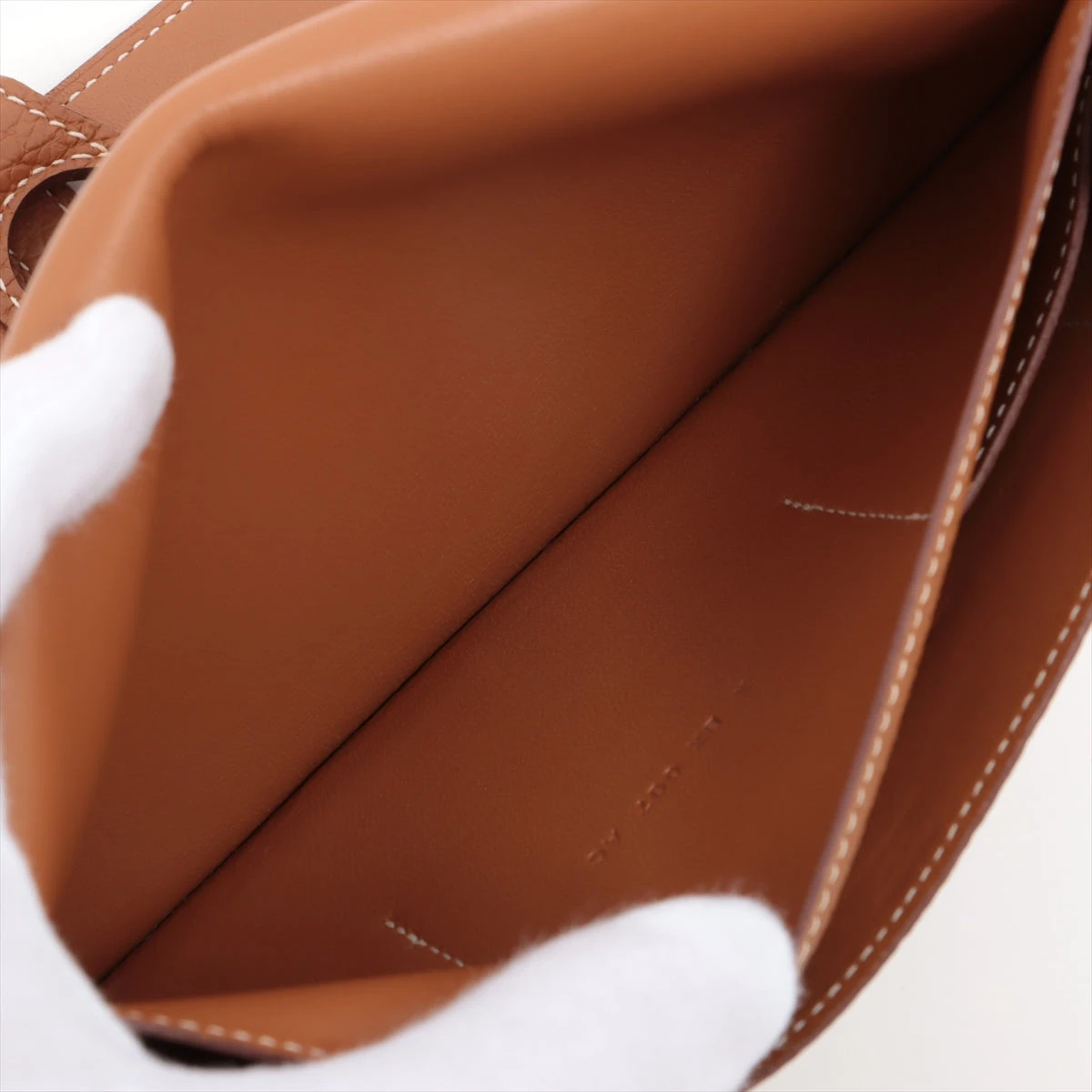 エルメス ドゴンGM トリヨンクレマンス 財布 ゴールド シルバー